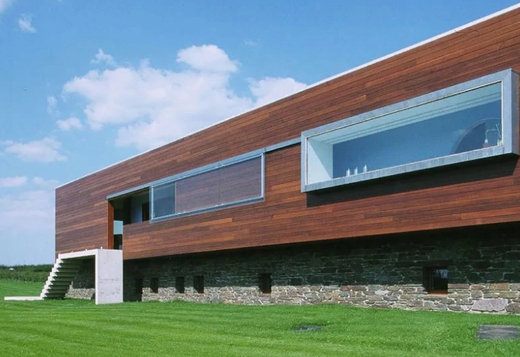 Industrial style house with cedar siding panels quick installing cedar siding